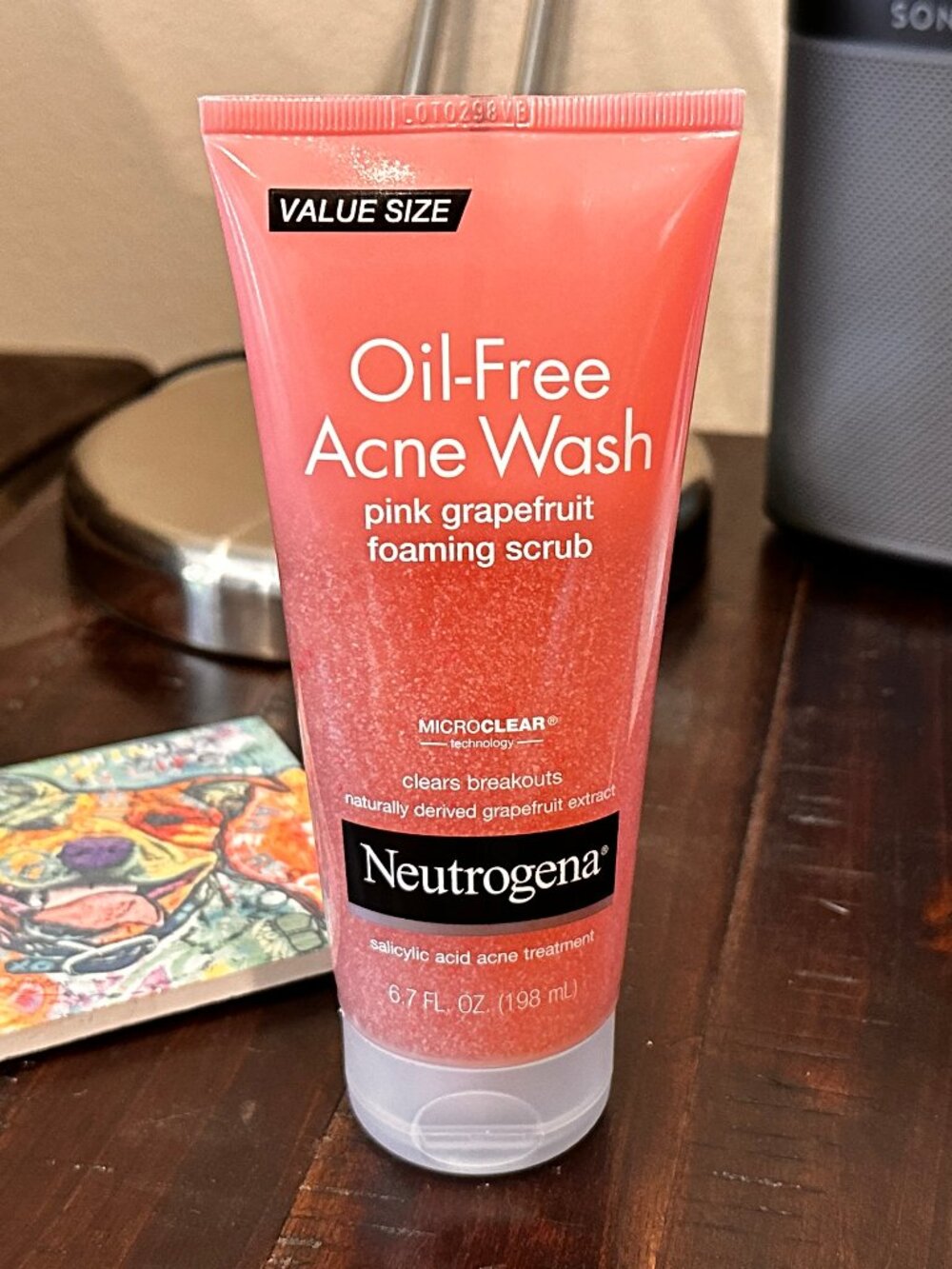 NEUTROGENA Oil Free Acne Wash Pink Grapefruit Foaming Scrub 6.7oz Value Size NEW